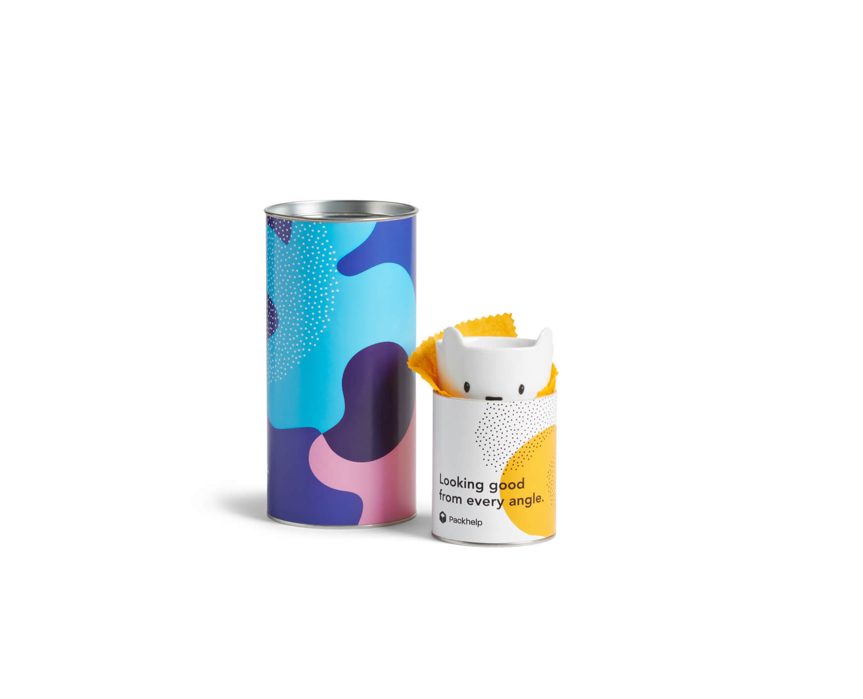 Paper cans - custom packaging - Packhelp