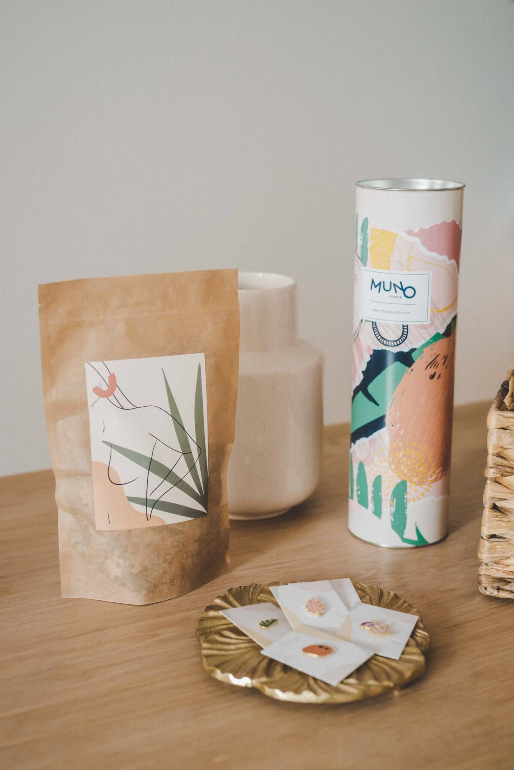 Muno Puzzlsachet stand up et tubes carton Packhelp