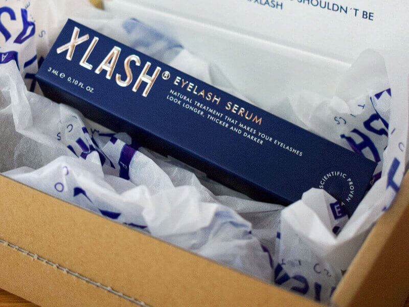 Custom mailer boxes for Xlash España Xlash