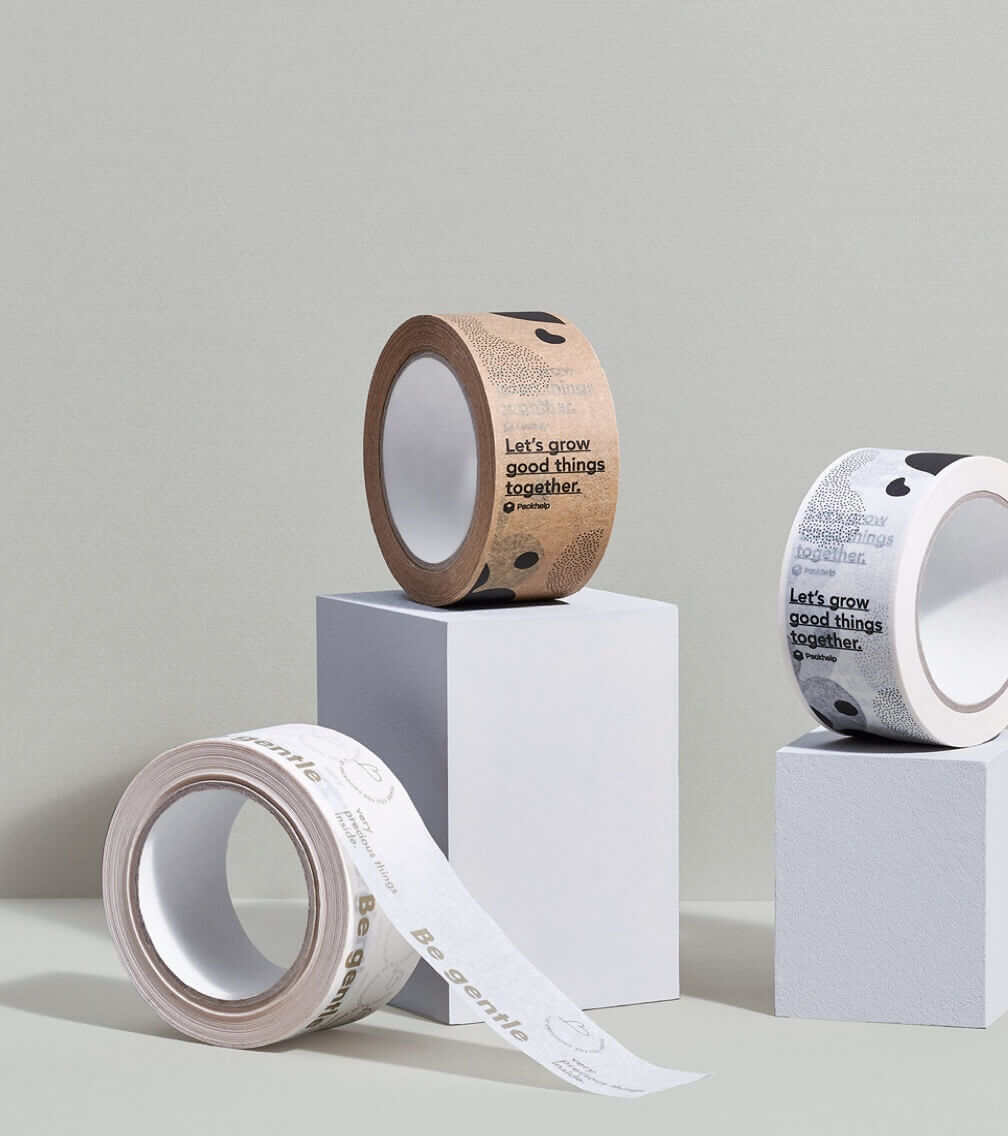 rolls of kraft tape
