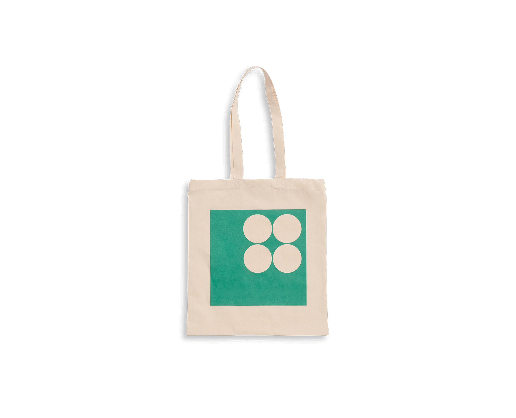 Tote bag en coton bio avec impression verte