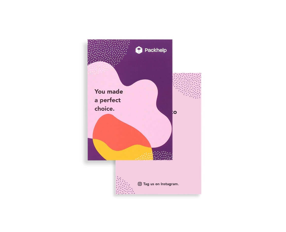 Cartes de correspondance personnalisées en couleur