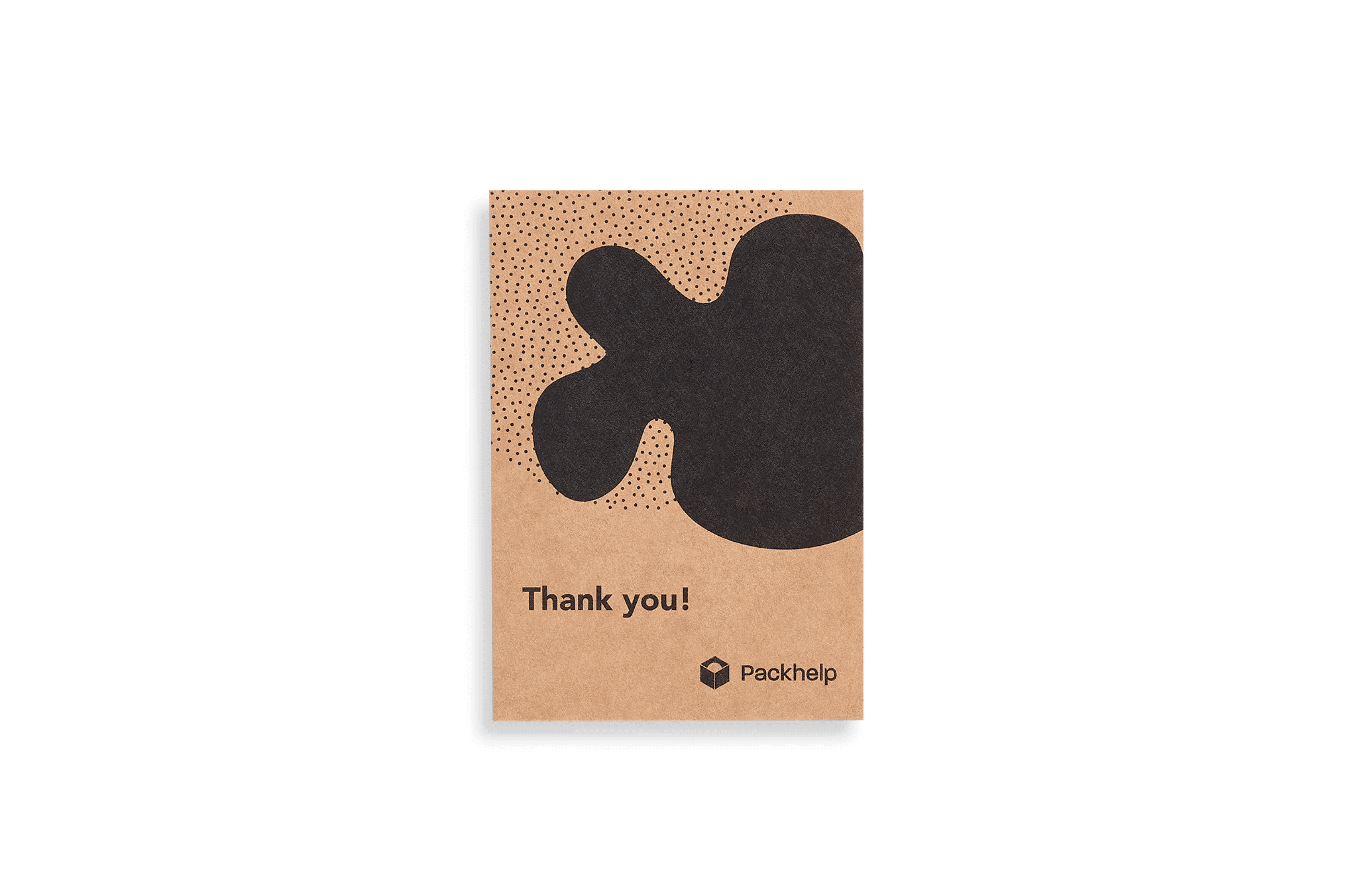 Tarjetas de agradecimiento personalizadas en color Kraft