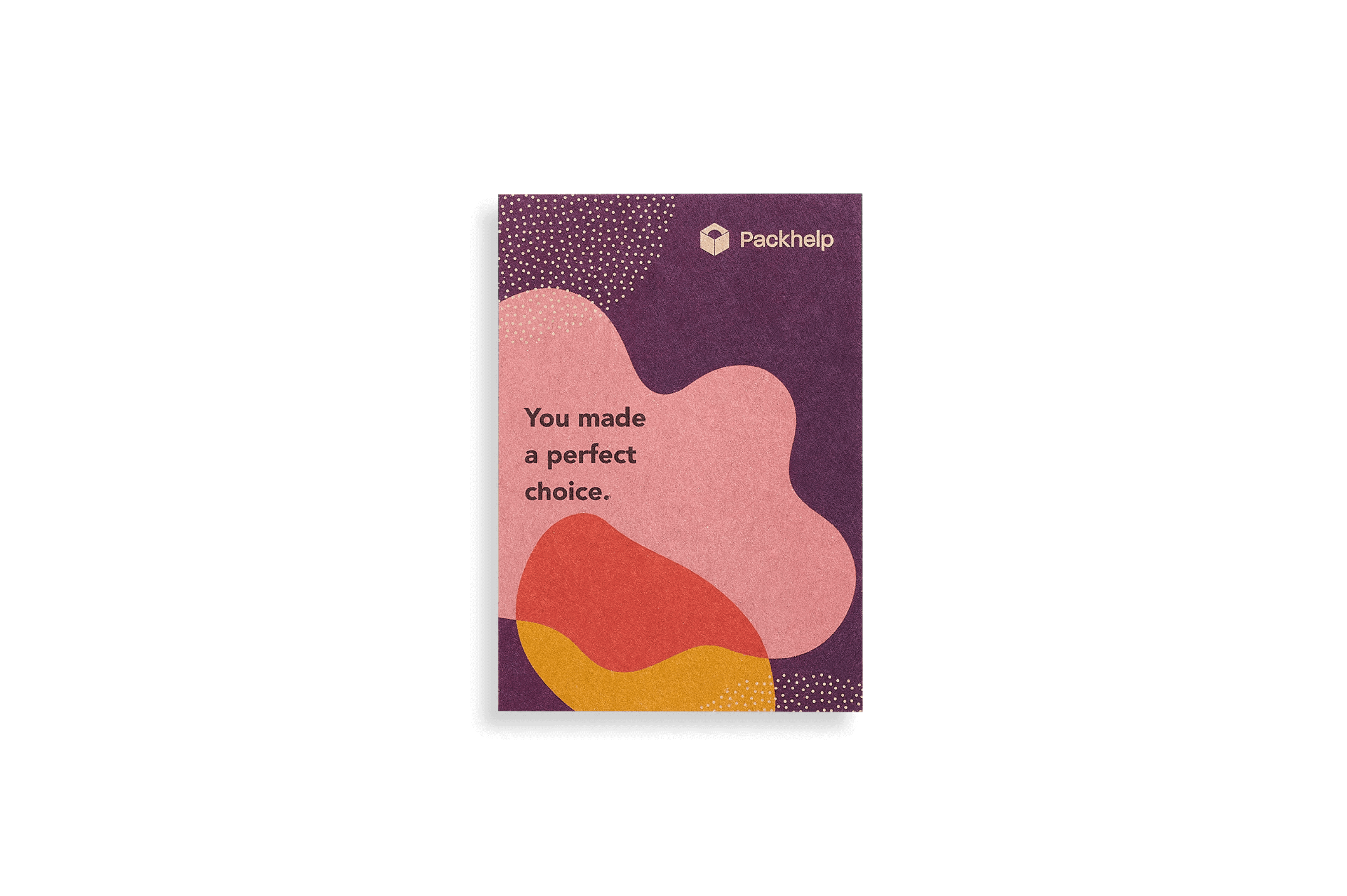 tarjeta de agradecimiento personalizada kraft