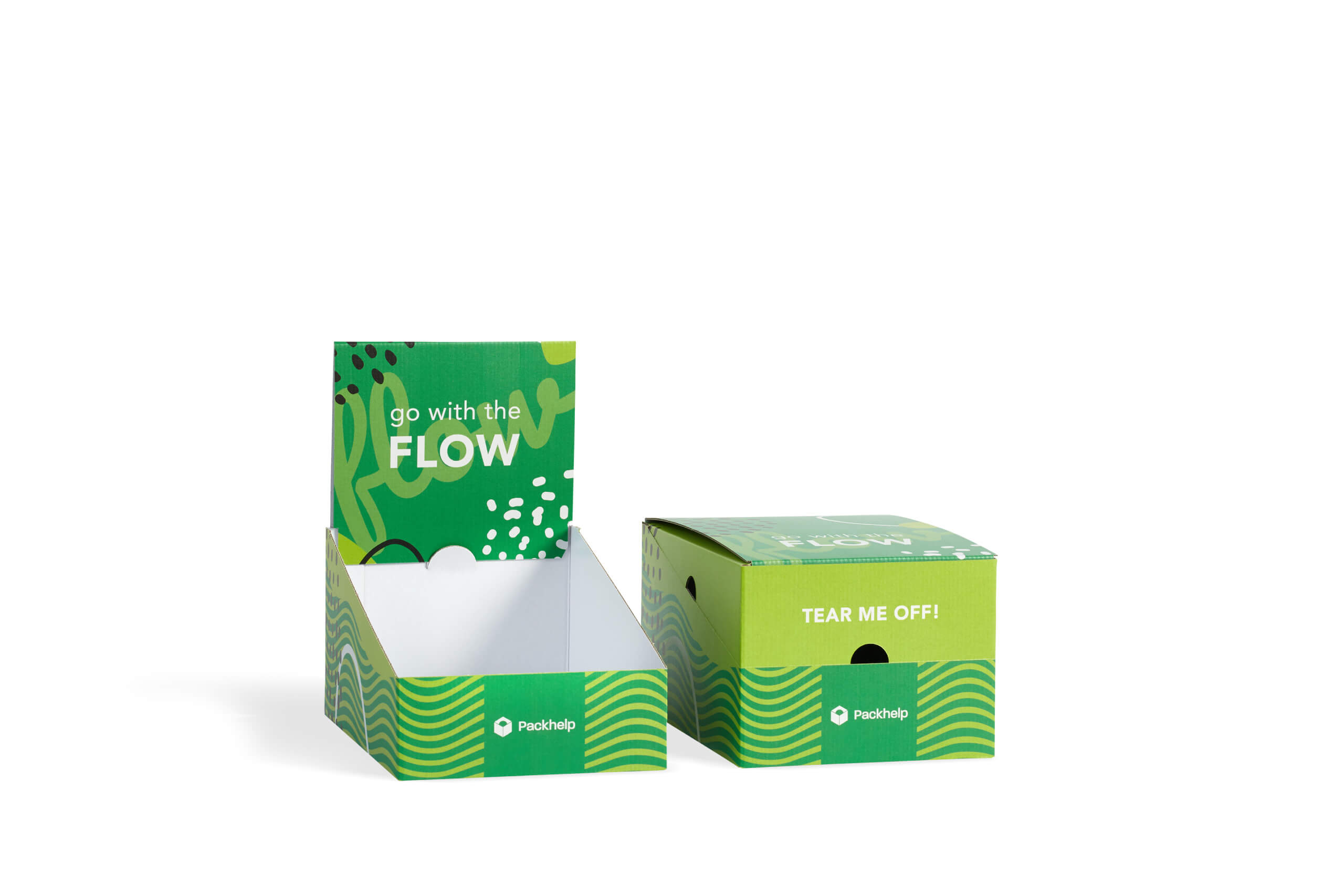 counter display box with full-colour print