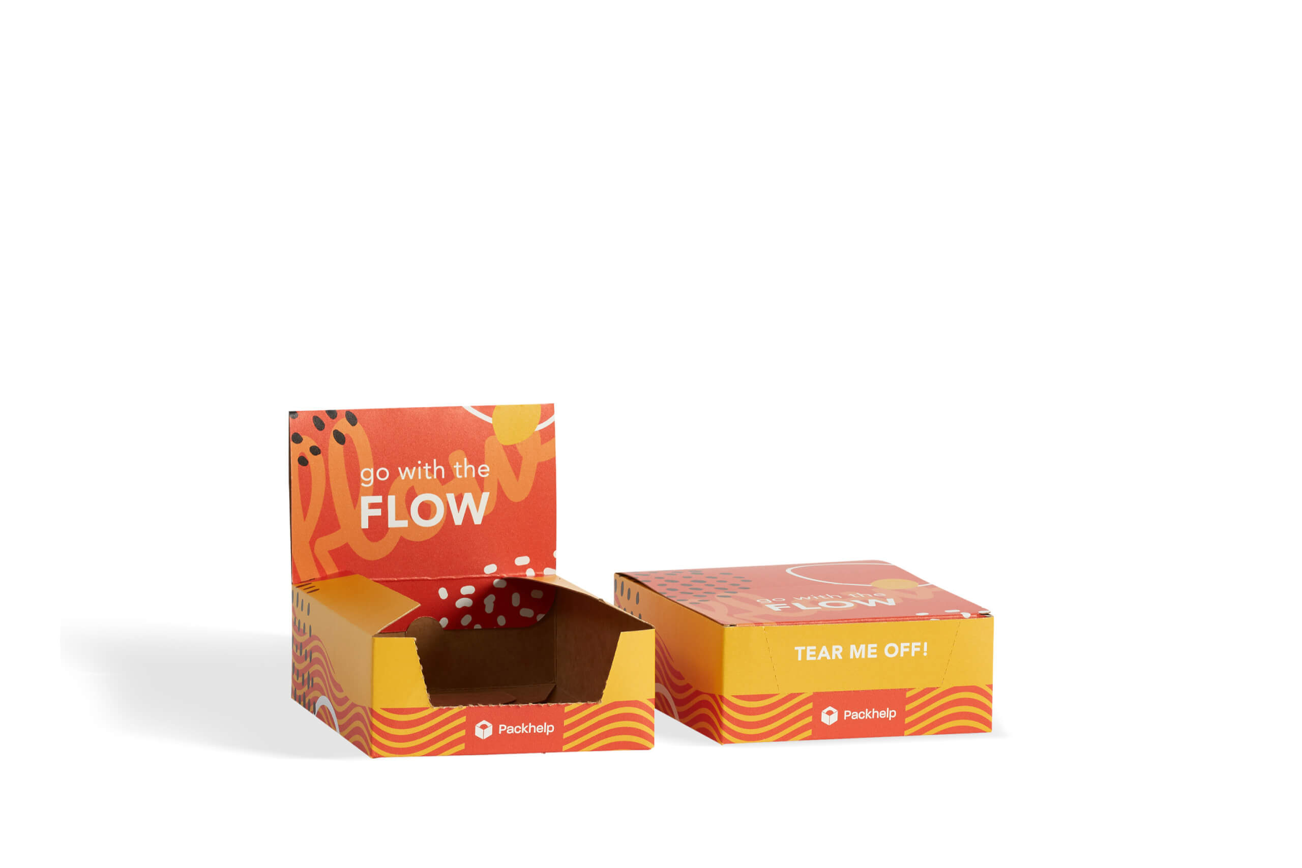 counter display box with full-colour print