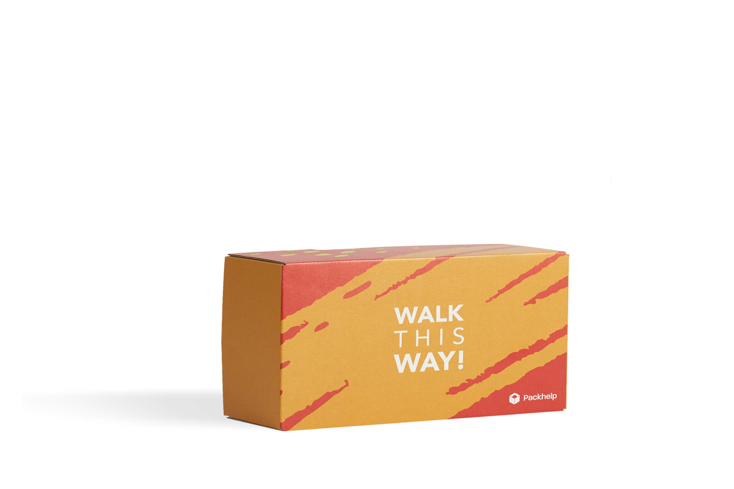 custom shoe box with colourful print